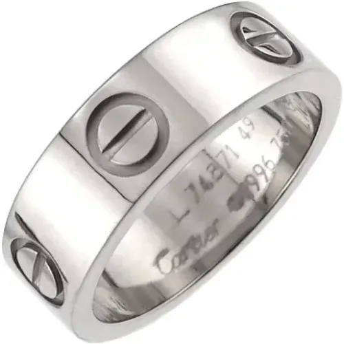 Pre-owned Jewellery, female, , Size: ONE SIZE Pre-owned Silver rings - Cartier Vintage - Modalova