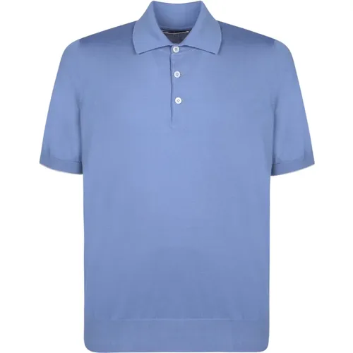 Contrasting Edges Polo Shirt , male, Sizes: M, L - BRUNELLO CUCINELLI - Modalova