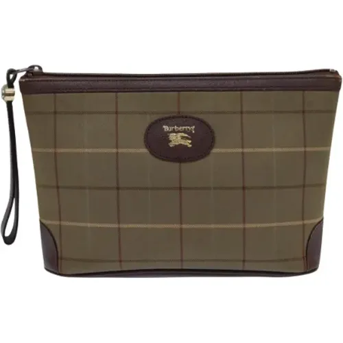 Pre-owned Clutches, female, , Size: ONE SIZE Pre-owned Canvas clutches - Burberry Vintage - Modalova