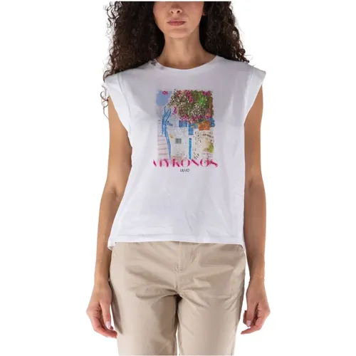 Mykonos T-Shirt , female, Sizes: M - Liu Jo - Modalova