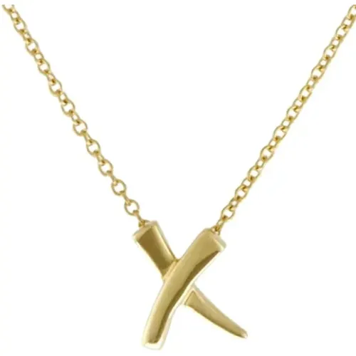 Pre-owned Jewellery, female, , Size: ONE SIZE Pre-owned Gold necklaces - Tiffany & Co. Pre-owned - Modalova