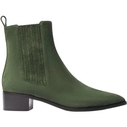 Olivia Schwarze Lack Ankle Boots , Damen, Größe: 37 EU - Scarosso - Modalova