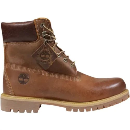 Lace-up Boots, male, , Size: 9 US Leather Men's Shoes Fall/Winter Collection - Timberland - Modalova