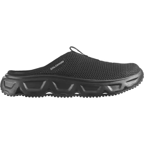 Schwarze Legierungs-Slide-Sandalen , Damen, Größe: 41 EU - Salomon - Modalova