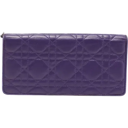 Pre-owned Leather wallets , female, Sizes: ONE SIZE - Dior Vintage - Modalova
