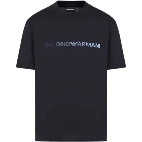 T-shirts and Polos , male, Sizes: L, S, M, XL, 2XL, 3XL - Emporio Armani - Modalova