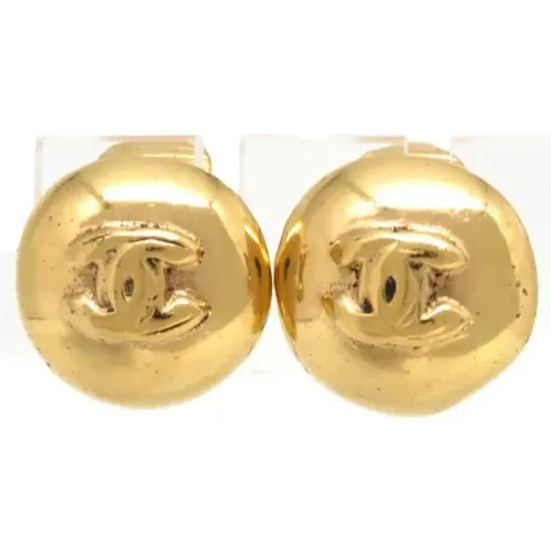 Pre-owned Jewellery, female, , Size: ONE SIZE Pre-owned Metal earrings - Chanel Vintage - Modalova