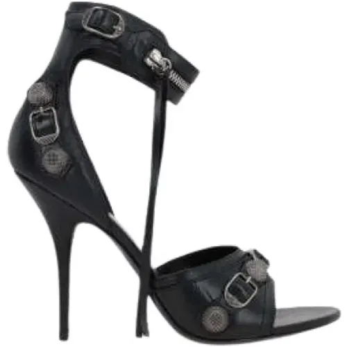 Studded Leather Sandals , female, Sizes: 5 1/2 UK, 4 UK, 5 UK, 7 UK, 6 UK - Balenciaga - Modalova