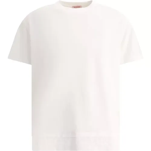 Toile Iconographe Detail Baumwoll T-Shirt , Herren, Größe: L - Valentino - Modalova