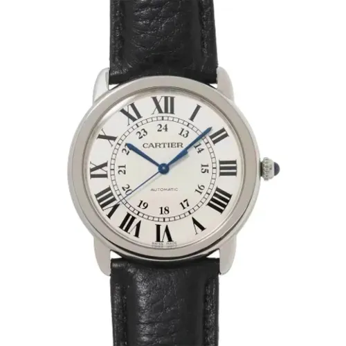 Pre-owned Leather watches , male, Sizes: ONE SIZE - Cartier Vintage - Modalova