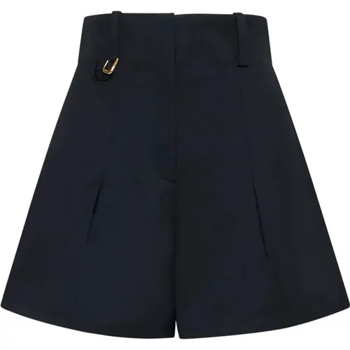 Schwarze Shorts , Damen, Größe: 2XS - Jacquemus - Modalova