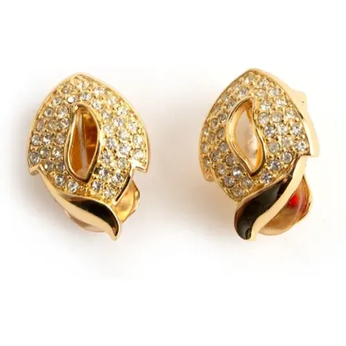 Pre-owned Metal earrings , female, Sizes: ONE SIZE - Dior Vintage - Modalova