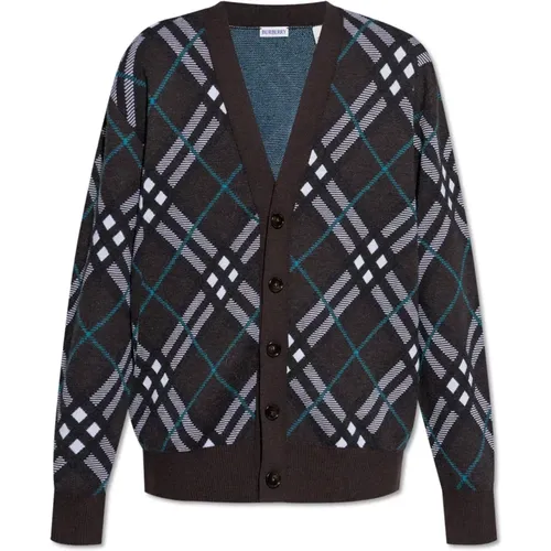 Woolen Cardigan , male, Sizes: M, XL, L - Burberry - Modalova