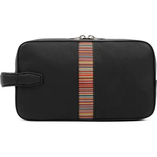 Signature Stripe Washbag , male, Sizes: ONE SIZE - PS By Paul Smith - Modalova