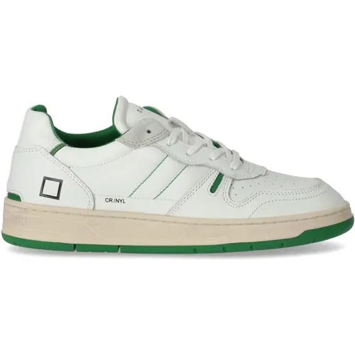 Sneakers, male, , Size: 7 US Court 2.0 Nylon Green Sneaker - D.a.t.e. - Modalova