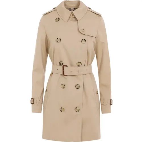 Trench Coats, female, , Size: 2XS Neutral Trench Coat Ss25 - Burberry - Modalova