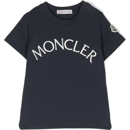 Kinder T-Shirt SS - Trendiger Stil - Moncler - Modalova