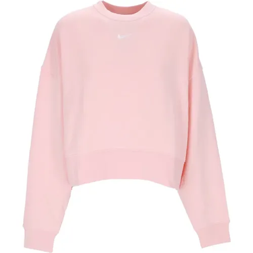 Essentials Fleece Oversized Crew Sweatshirt , Damen, Größe: L - Nike - Modalova