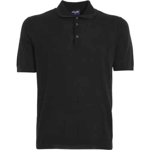 Buttoned Polo Shirt , male, Sizes: 2XL, 3XL - Drumohr - Modalova