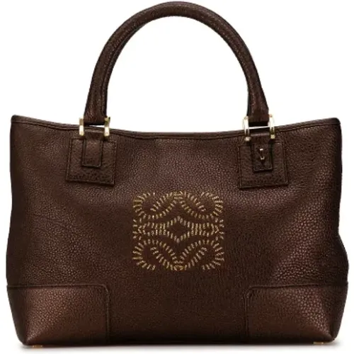 Pre-owned Leather totes , female, Sizes: ONE SIZE - Loewe Pre-owned - Modalova