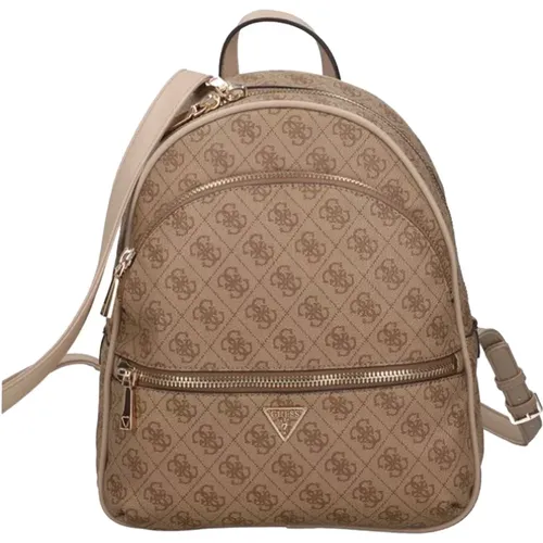 Backpacks, female, , Size: ONE SIZE Beige Fashion Bags Collection - Guess - Modalova