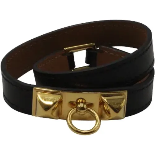 Pre-owned Jewellery, female, , Size: ONE SIZE Pre-owned Leather bracelets - Hermès Vintage - Modalova