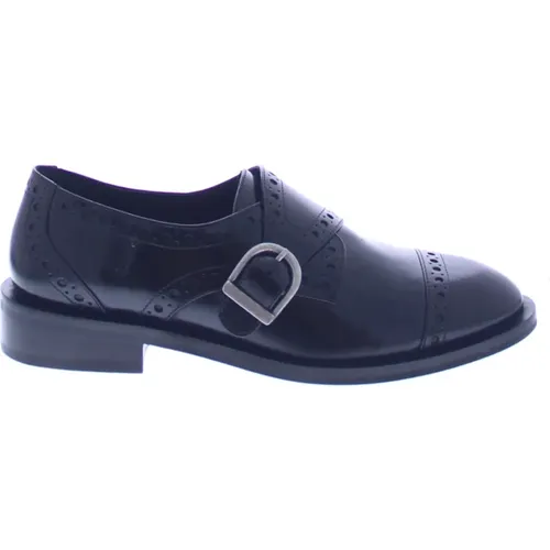 Elegante Single Monk Strap Schuhe , Damen, Größe: 38 EU - Bronx - Modalova