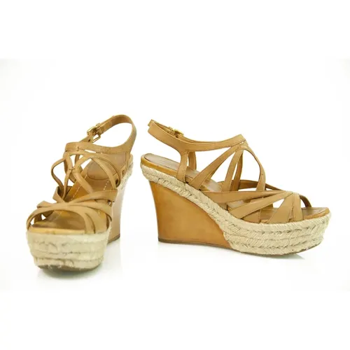 Jute Wedge Ferse Sandals Plattform - Miu Miu Pre-owned - Modalova