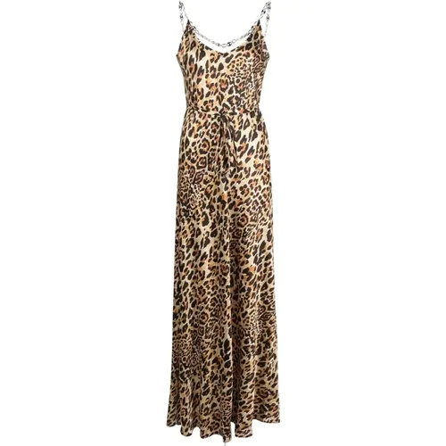 Leopard Print Maxi Dress , female, Sizes: S - Paco Rabanne - Modalova