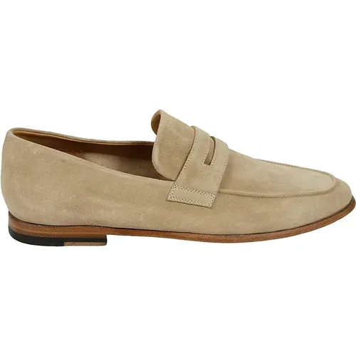 Suede Leather Moccasin Loafer , male, Sizes: 9 UK, 9 1/2 UK, 8 1/2 UK, 10 UK, 6 UK, 8 UK, 7 UK - Sturlini - Modalova