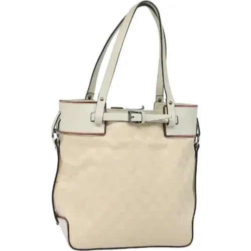 Pre-owned Tote Bags, female, , Size: ONE SIZE Pre-owned Canvas handbags - Gucci Vintage - Modalova