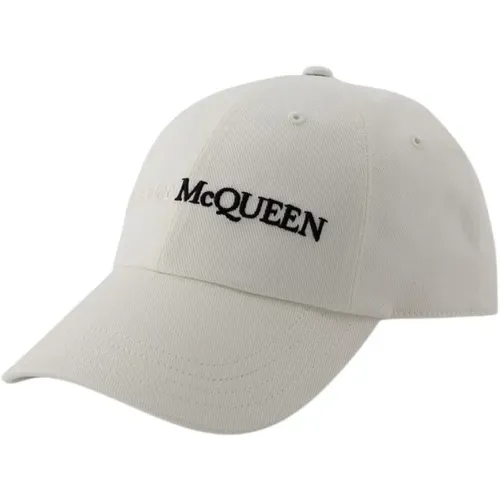 Caps, male, , Size: M Cotton Logo Cap - alexander mcqueen - Modalova