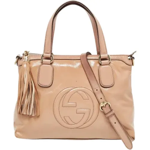 Pre-owned Tote Bags, female, , Size: ONE SIZE Pre-owned Leather totes - Gucci Vintage - Modalova