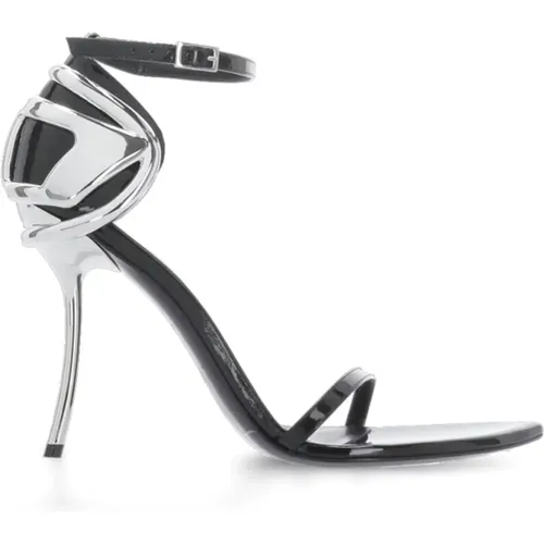 High Heel Sandals, female, , Size: 8 US Heeled Sandals with Arrow Toe - Diesel - Modalova