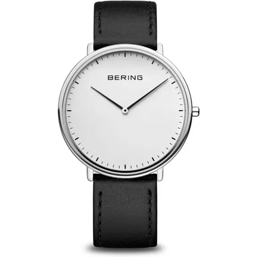 Watches, male, , Size: ONE SIZE Unisex Watch Ultra Slim 39 mm Strap Calf Leather 15739-404 - Bering - Modalova