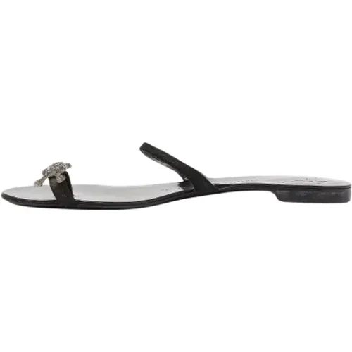 Pre-owned Flats, female, , Size: 8 US Pre-owned Suede flats - Giuseppe Zanotti Pre-owned - Modalova