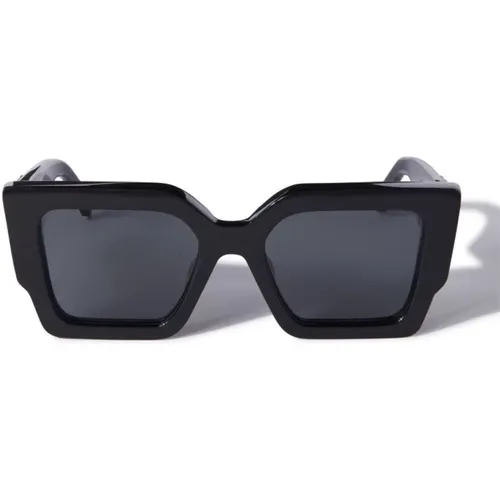 Quadratische Oversize-Sonnenbrille Catalina , Herren, Größe: 55 MM - Off White - Modalova