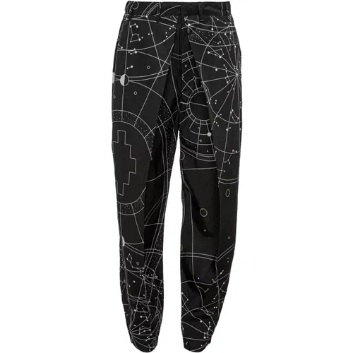 Sweatpants, male, , Size: S Fashionable Trousers - Marcelo Burlon - Modalova