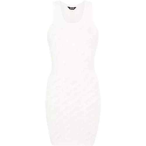 Weiße Devore' Print Kleider , Damen, Größe: XS - Just Cavalli - Modalova