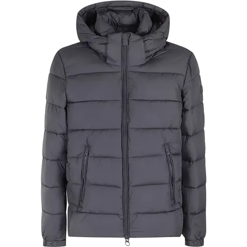 Leichte Steppjacke mit Kapuze Puffer Stil , Herren, Größe: L - Save The Duck - Modalova