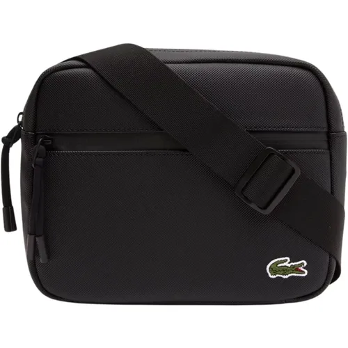 Cross Body Bags, male, , Size: ONE SIZE Mens Sporty Reporter Bag - Lacoste - Modalova