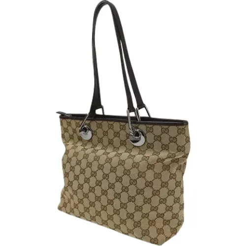 Pre-owned Tote Bags, female, , Size: ONE SIZE Pre-owned Canvas gucci-bags - Gucci Vintage - Modalova