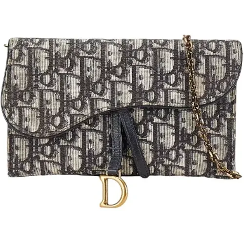 Pre-owned Cross Body Bags, female, , Size: ONE SIZE Pre-owned Canvas wallets - Dior Vintage - Modalova