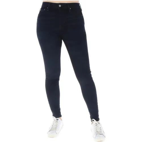 High-Waisted Distressed Jeans für Frauen , Damen, Größe: W24 L30 - Superdry - Modalova