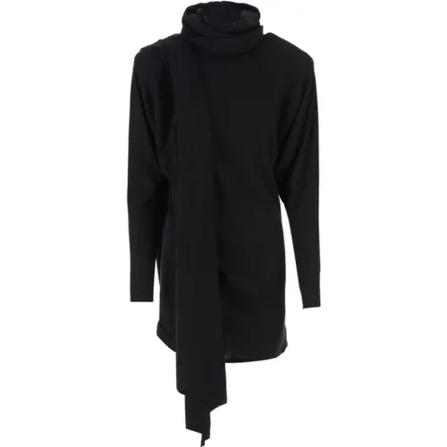 Dress Knit + Hood + Scarf , female, Sizes: M - Saint Laurent - Modalova
