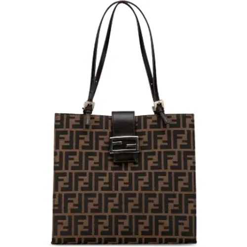 Pre-owned Tote Bags, female, , Size: ONE SIZE Pre-owned Canvas fendi-bags - Fendi Vintage - Modalova