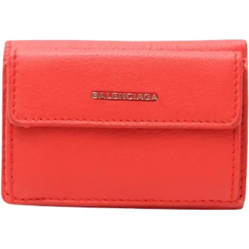 Pre-owned Wallets, female, , Size: ONE SIZE Pre-owned Leather wallets - Balenciaga Vintage - Modalova