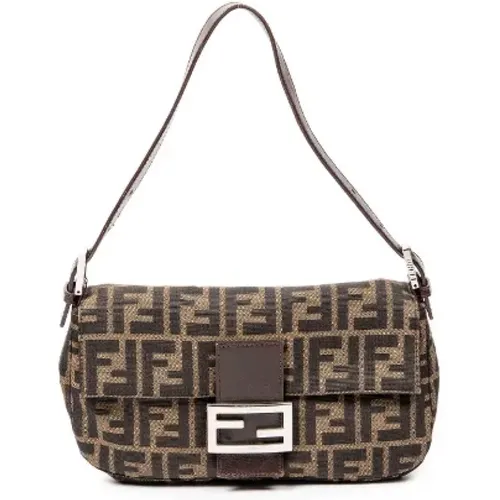 Pre-owned Shoulder Bags, female, , Size: ONE SIZE Pre-owned Canvas fendi-bags - Fendi Vintage - Modalova