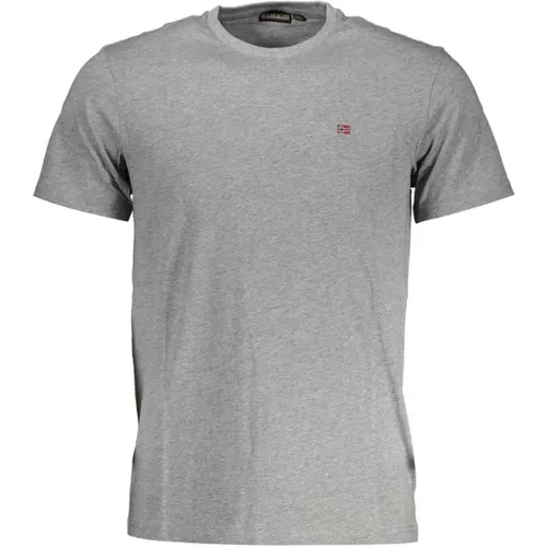 T-Shirts, male, , Size: M Minimalist Short Sleeve Tee - Napapijri - Modalova