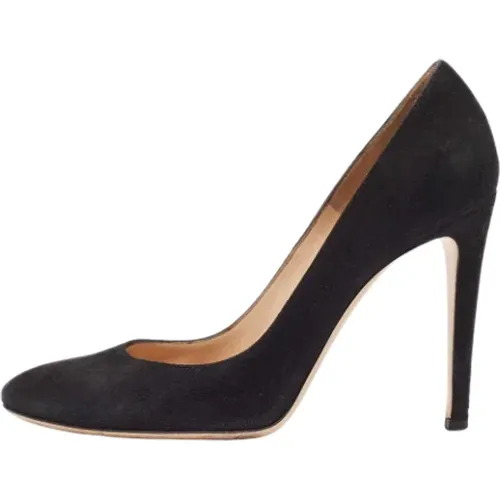 Pre-owned Pumps, female, , Size: 9 1/2 US Pre-owned Suede heels - Gianvito Rossi Pre-owned - Modalova